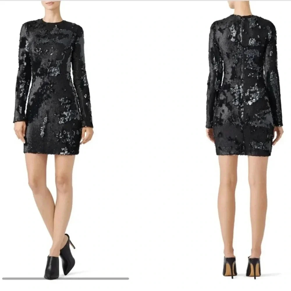 Elizabeth and James Siggy Black Sequins Dress Bodycon Night Out Club Wedding 2